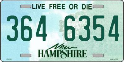NH license plate 3646354