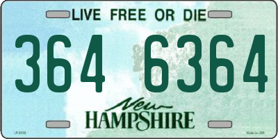 NH license plate 3646364