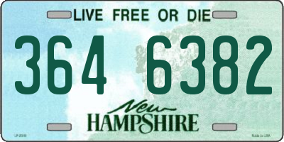 NH license plate 3646382