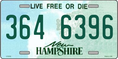 NH license plate 3646396