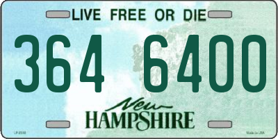 NH license plate 3646400