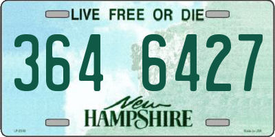 NH license plate 3646427