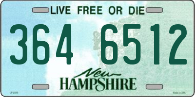 NH license plate 3646512