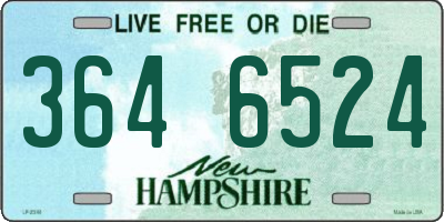 NH license plate 3646524