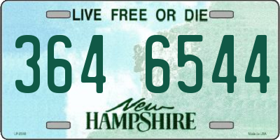 NH license plate 3646544