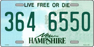 NH license plate 3646550
