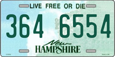 NH license plate 3646554