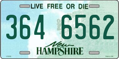 NH license plate 3646562