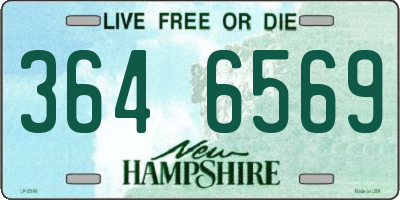 NH license plate 3646569