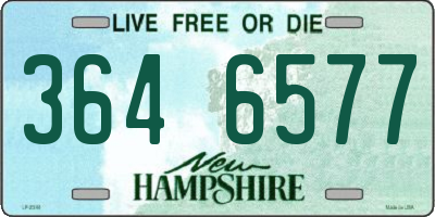 NH license plate 3646577