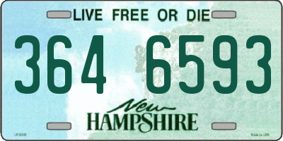 NH license plate 3646593