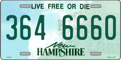 NH license plate 3646660