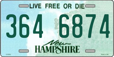 NH license plate 3646874