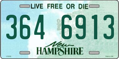 NH license plate 3646913