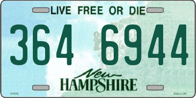 NH license plate 3646944