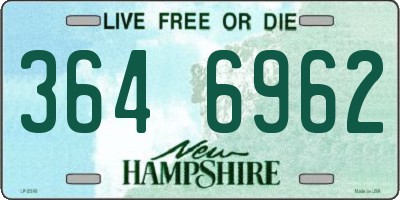 NH license plate 3646962