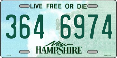NH license plate 3646974