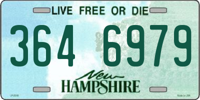 NH license plate 3646979