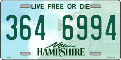 NH license plate 3646994