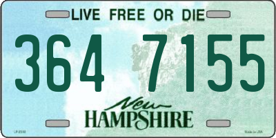 NH license plate 3647155