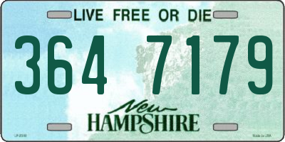 NH license plate 3647179
