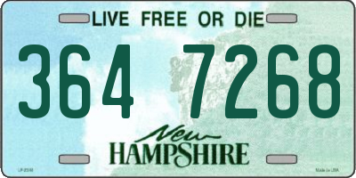 NH license plate 3647268