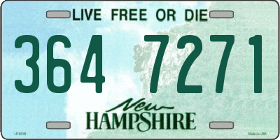 NH license plate 3647271