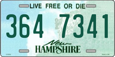 NH license plate 3647341