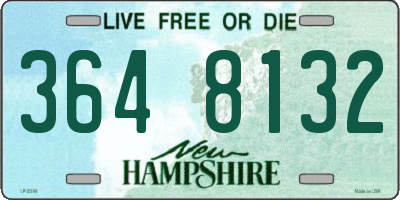 NH license plate 3648132