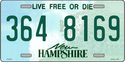 NH license plate 3648169