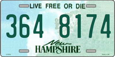 NH license plate 3648174