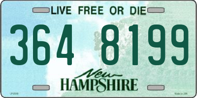 NH license plate 3648199