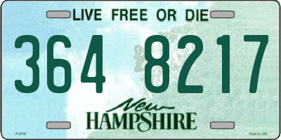NH license plate 3648217