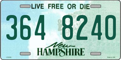 NH license plate 3648240