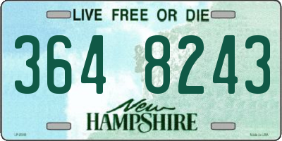 NH license plate 3648243