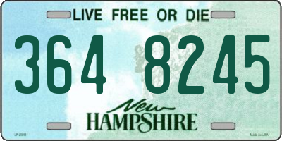 NH license plate 3648245