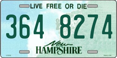 NH license plate 3648274