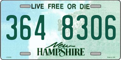 NH license plate 3648306