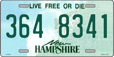 NH license plate 3648341