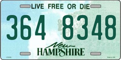 NH license plate 3648348