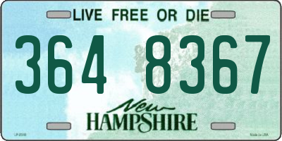 NH license plate 3648367