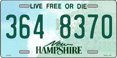 NH license plate 3648370