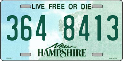 NH license plate 3648413