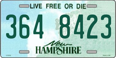 NH license plate 3648423