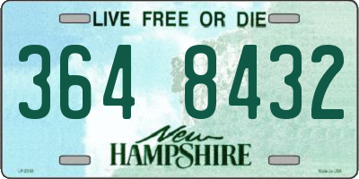 NH license plate 3648432