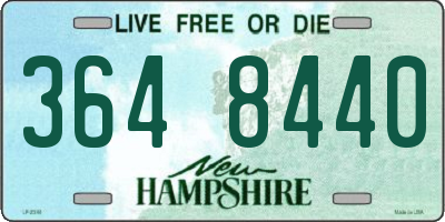 NH license plate 3648440
