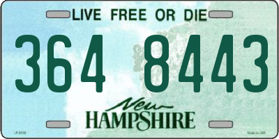 NH license plate 3648443