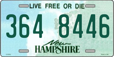 NH license plate 3648446