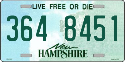 NH license plate 3648451