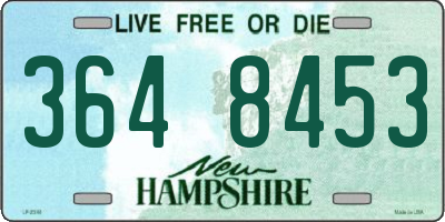 NH license plate 3648453